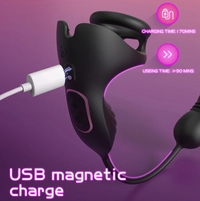 RUSRU-RCT Love ring Vibrator Egg Thrusting with Remote Controller
