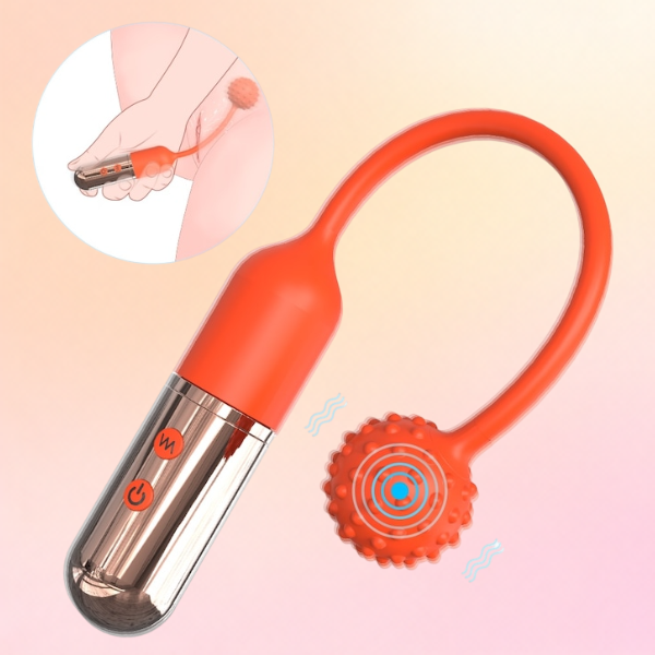 Eternal Love Orange Bead Texture Rechargeable Vibrator