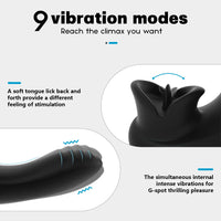 Devil Kiss Finger Tongue Vibrator with Rechargeable