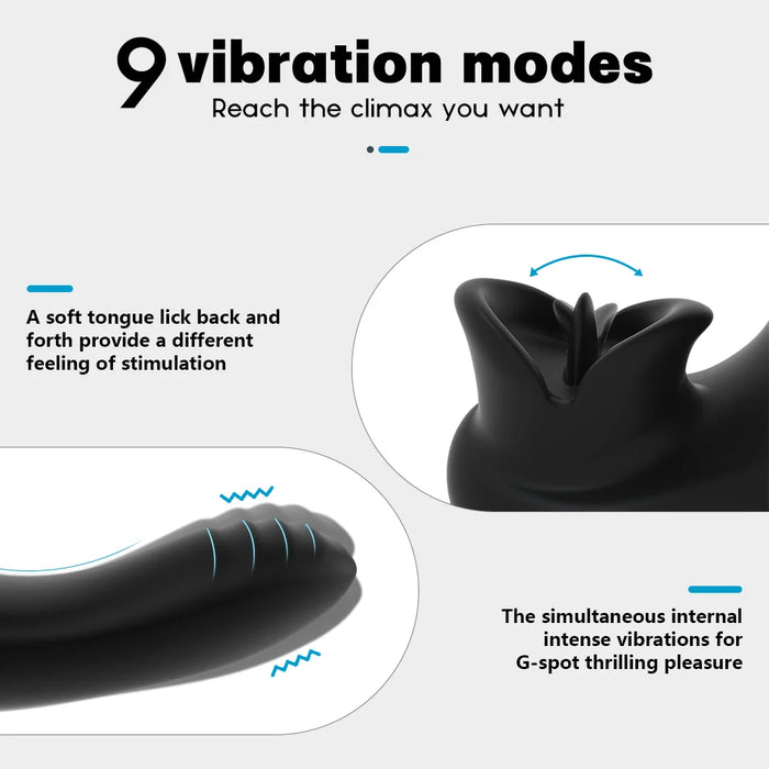 Devil Kiss Finger Tongue Vibrator with Rechargeable