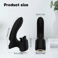 Devil Kiss Finger Tongue Vibrator with Rechargeable