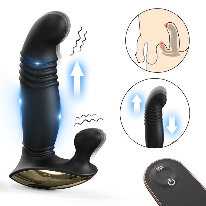 Eye of Horus G Spot P Spot Remotecontrol Vibrator 5 Inch