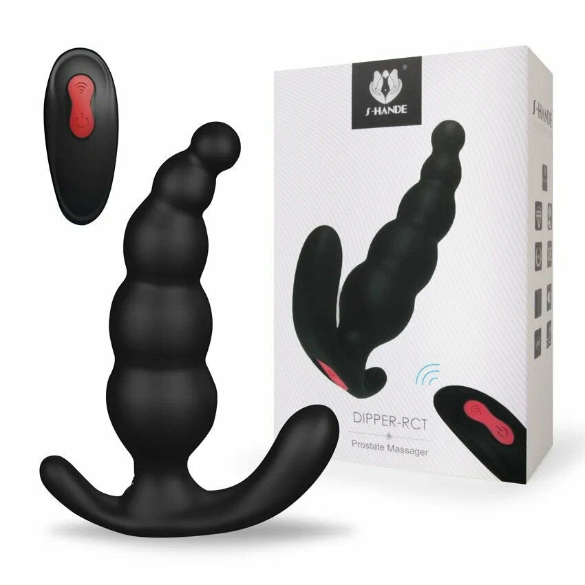 Dipper 5.8" Remote 9 Speeds Rechargeable Anal Vibrator