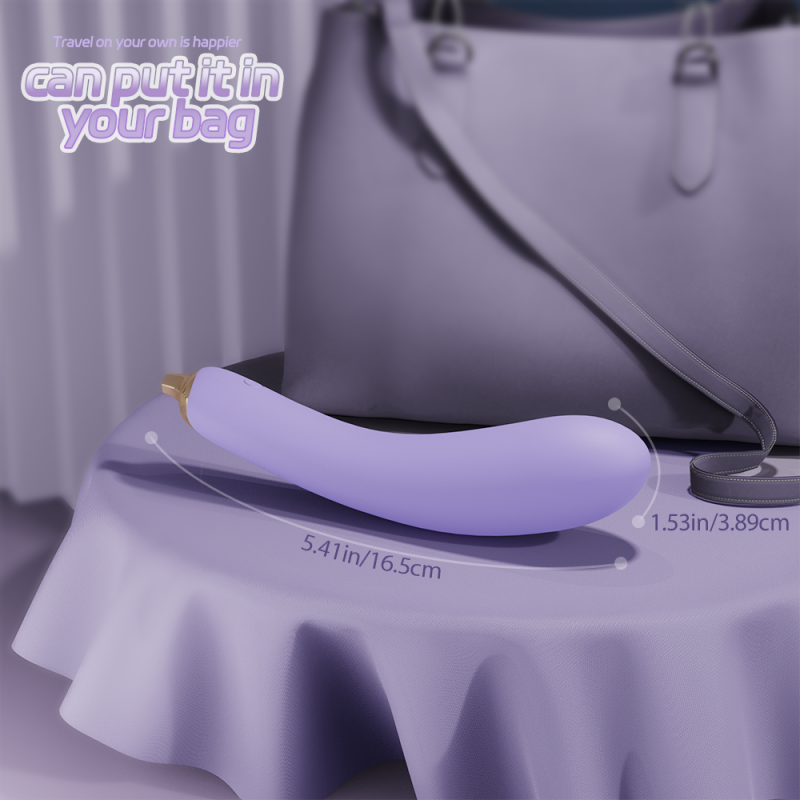 Eggplant Travel Freindly Rechargeable Vibrator