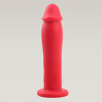 Real Burst Red Monster Dildo Vibrator 7.2 Inch