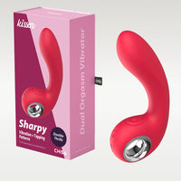 SHARPY Dual Power Rechargeable Knocking Vibrator 7 Inch