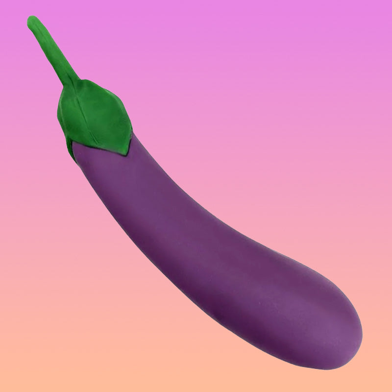 EGGPLANT Rechargeable Vibrator 8 Inch