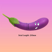 EGGPLANT Rechargeable Vibrator 8 Inch