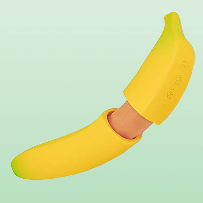 Hidden BANANA Warming Dildo Vibrator 8.7 Inch