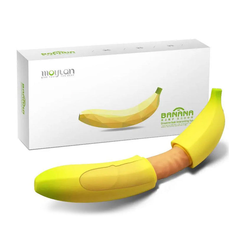 Hidden BANANA Warming Dildo Vibrator 8.7 Inch