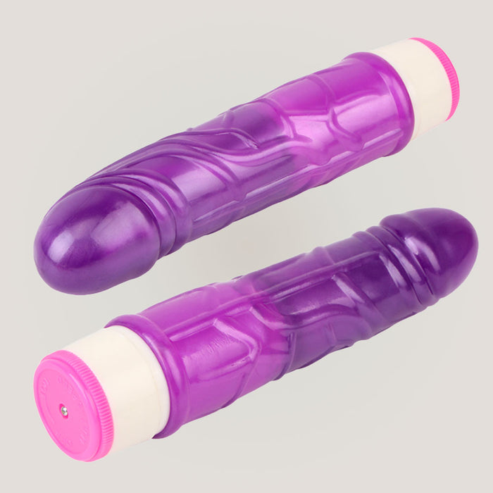 Basic Theory Purple Realistic Dildo Vibrator 6.9 Inch