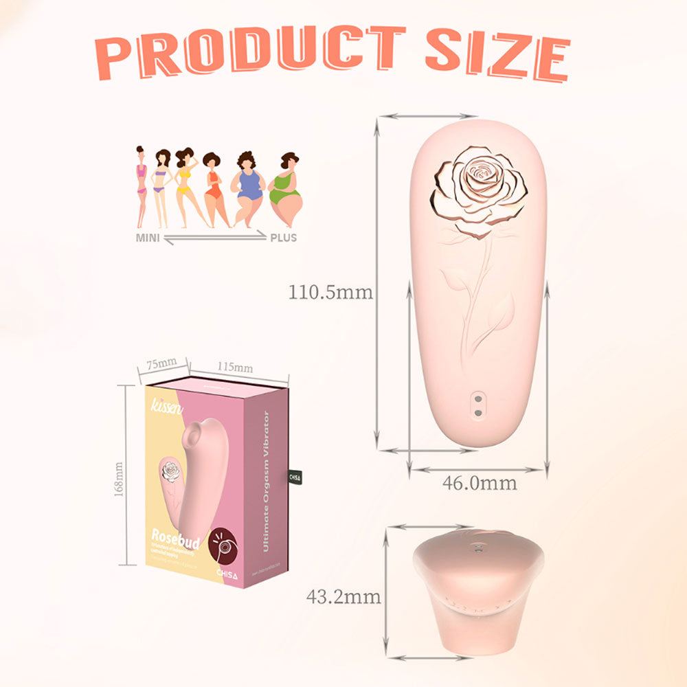 ROSEBUD Baby Pink Rechargeable Clitoral Suction Vibrator
