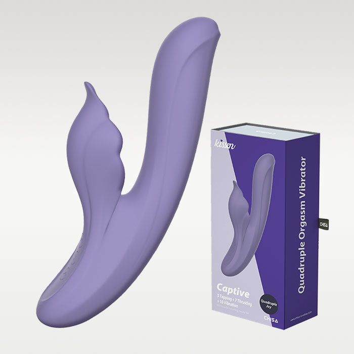 CAPTIVE Thrusting & Tapping Rechrgeable Vibrator 9.2 Inch