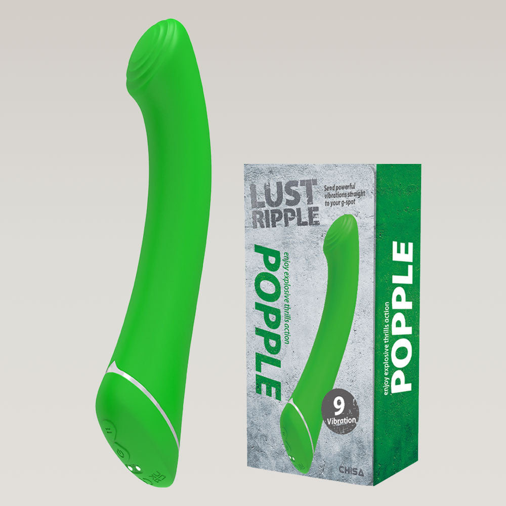 Popple Beginner Friendly Rechrageble Vibrator 7.7 Inch