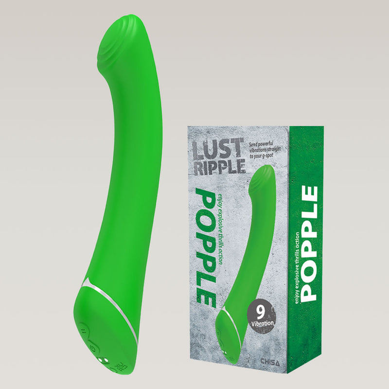 Popple Beginner Friendly Rechrageble Vibrator 7.7 Inch