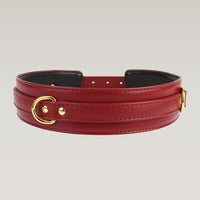BEHAVE Red Deluxe Wrist to Thigh Cuff Bondage Set