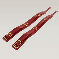 BEHAVE Red Deluxe Wrist to Thigh Cuff Bondage Set