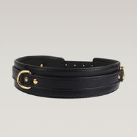 BEHAVE Black Deluxe Wrist to Thigh Cuff Bondage Set