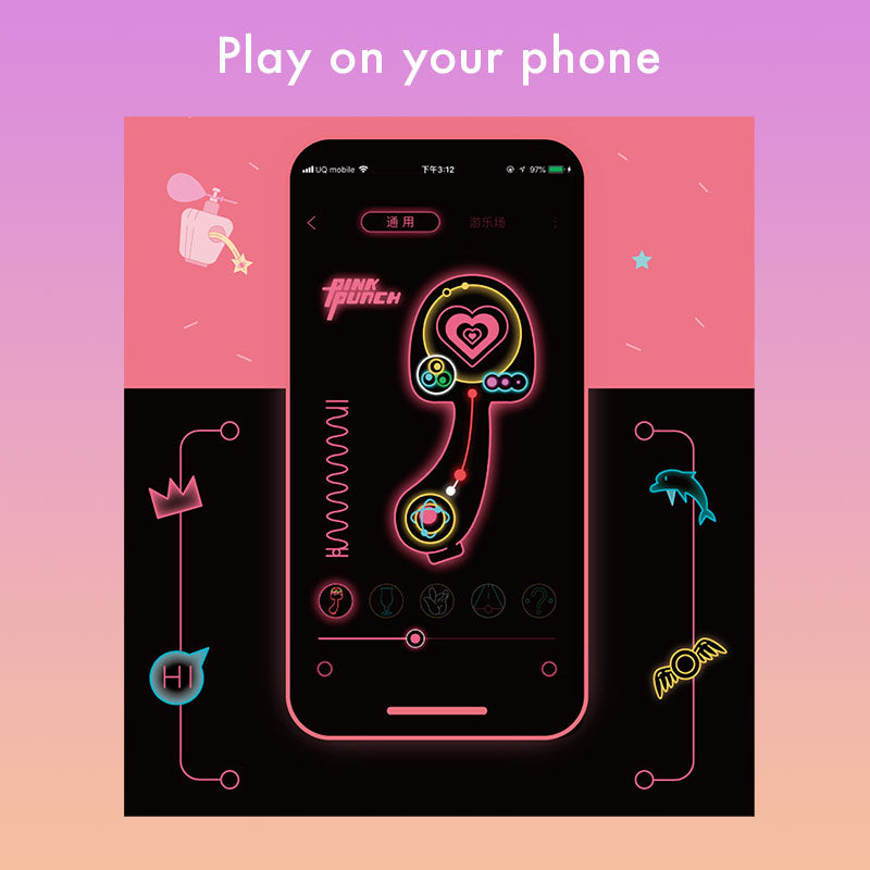 PINK PUNCH Mushroom App Controlled Clitoral Vibrator