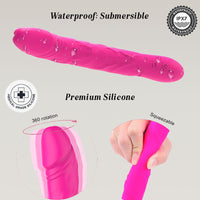 KING 2 Realistic Rotating Dildo Vibrator 8.9 Inch