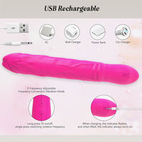 KING 2 Realistic Rotating Dildo Vibrator 8.9 Inch