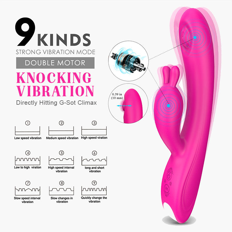 CANDY Knocking Rabbit Vibrator 8 Inch