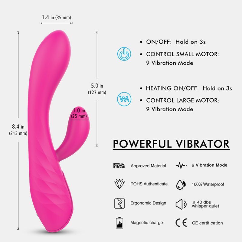 MUSES LED Rabbit Vibrator 8.4 Inch