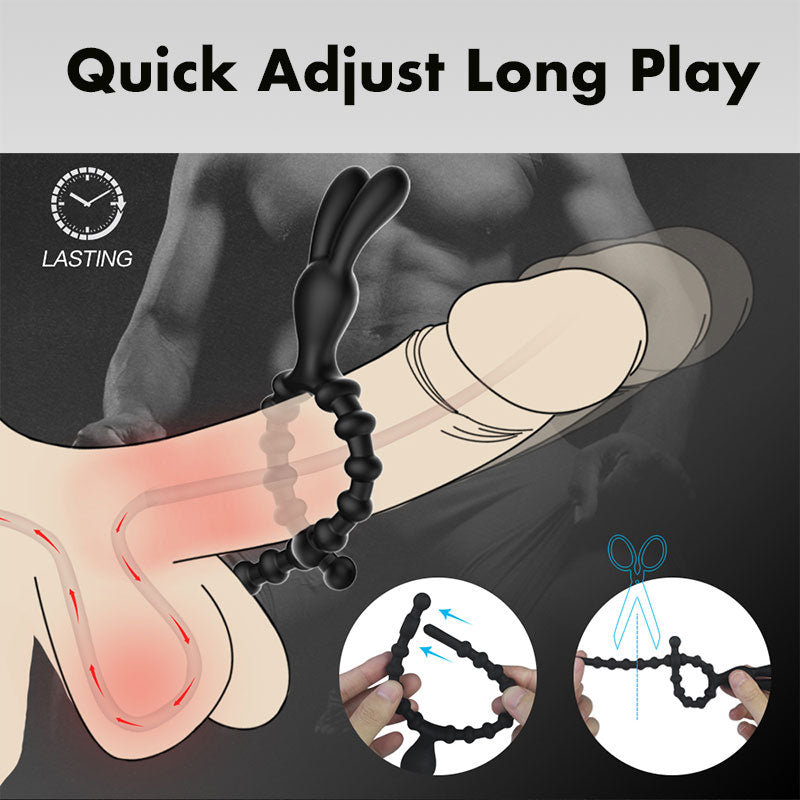 BUNNY Adjustable Silicoone Cock Ring