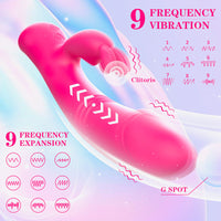 RANDY LED Thrusting Rabbit Vibrator 8.5 Inch