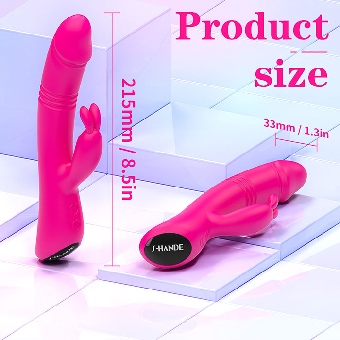 RANDY LED Thrusting Rabbit Vibrator 8.5 Inch