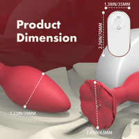 MORNING GLORY Remote Control Rechargeable Vibrating Silicone Butt Plug