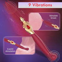 WHISPER Double Function Tickler & Vibrator 9 Speeds