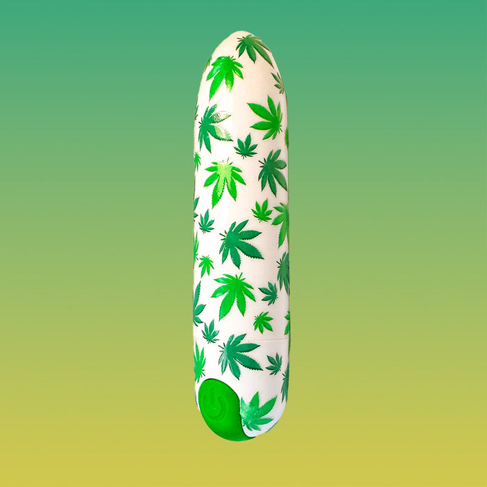 WEED 10 Function Rechargeable Bullet Vibrator 3.5 Inch