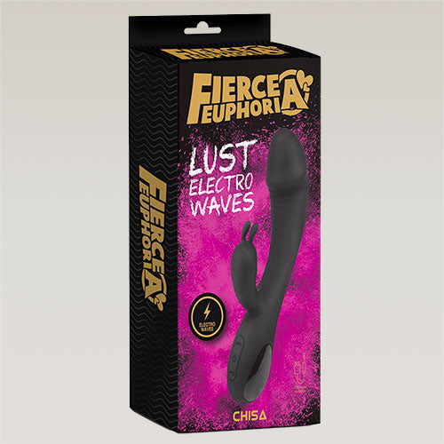 LUST Electro Wave Black Rabbit Vibrator