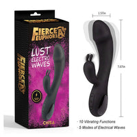LUST Electro Wave Black Rabbit Vibrator