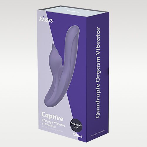 CAPTIVE Thrusting & Tapping Rechrgeable Vibrator 9.2 Inch