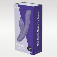 CAPTIVE Thrusting & Tapping Rechrgeable Vibrator 9.2 Inch