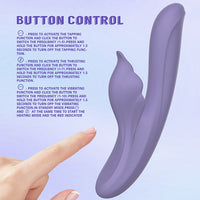 CAPTIVE Thrusting & Tapping Rechrgeable Vibrator 9.2 Inch