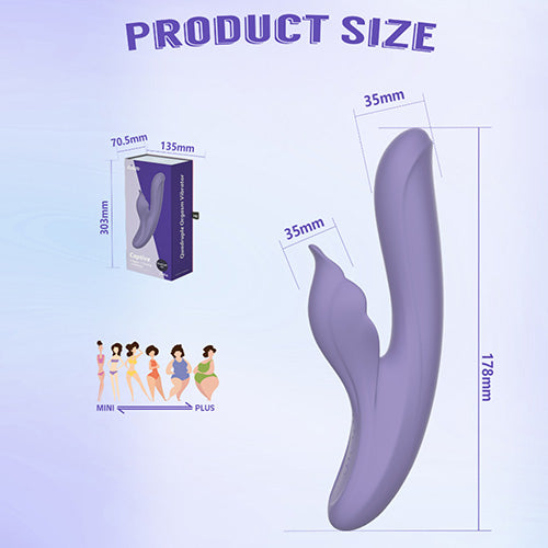 CAPTIVE Thrusting & Tapping Rechrgeable Vibrator 9.2 Inch