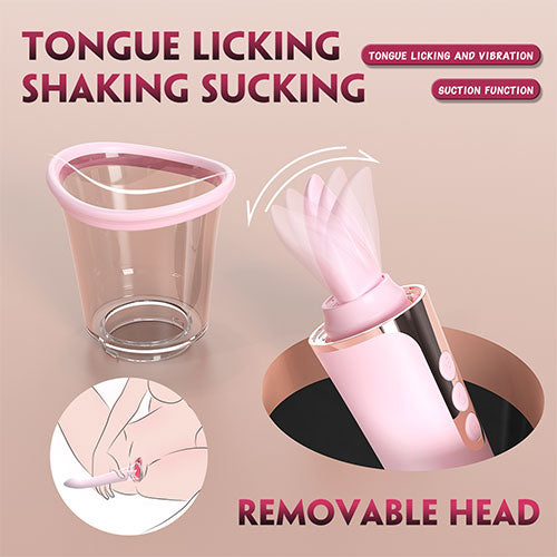 SABRINA Vibrating Pussy Pump and Tongue Vibrator
