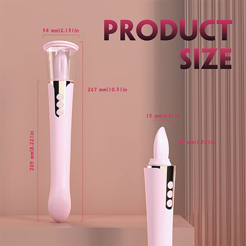 SABRINA Vibrating Pussy Pump and Tongue Vibrator