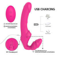 NANA 2 Way Remote Control Strapless Strap-On Vibrator