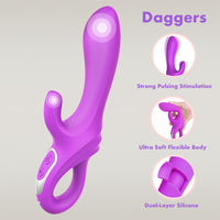 DAGGERS Dual Motor G-Spot Rabbit Vibrator