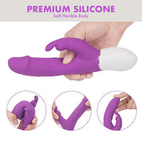 RADI Purple Real Feel Rabbit Vibrator 8.39 Inch