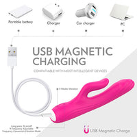 FRIEDA Pink Pulsing Rabbit Vibrator
