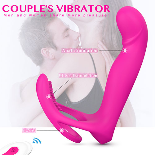 LORNA Pink Remote Pulsing Prostate Massager with Double Cock Ring