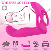 LORNA Pink Remote Pulsing Prostate Massager with Double Cock Ring