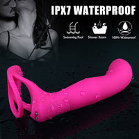 LORNA Pink Remote Pulsing Prostate Massager with Double Cock Ring