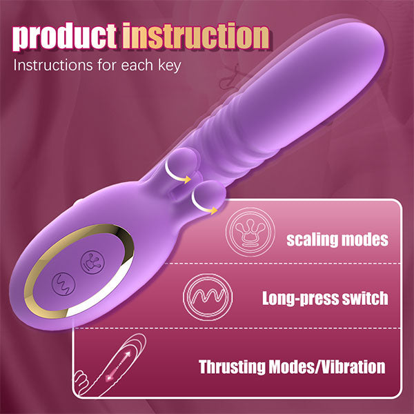 LAYLA Clitoral Massage Thrusting Vibrator
