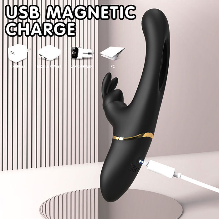 NIKO Rechargeable Knocking Rabbit Vibrator 7.6 inch